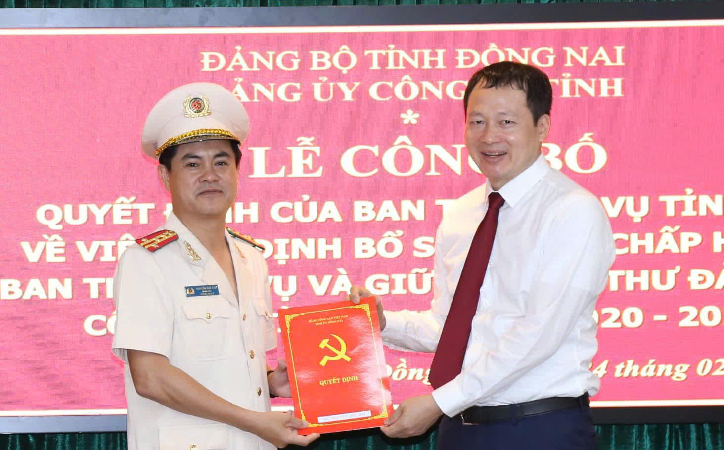 Đại tá Nguyễn Đức Hải, Giám đốc Giám đốc Công an tỉnh giữ chức Bí thư Đảng ủy Công an tỉnh Đồng Nai