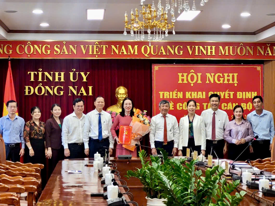 Đồng chí Nguyễn Thị Thu Vân được chỉ định giữ chức Phó Bí thư chuyên trách Đảng ủy các cơ quan Đảng tỉnh Đồng Nai