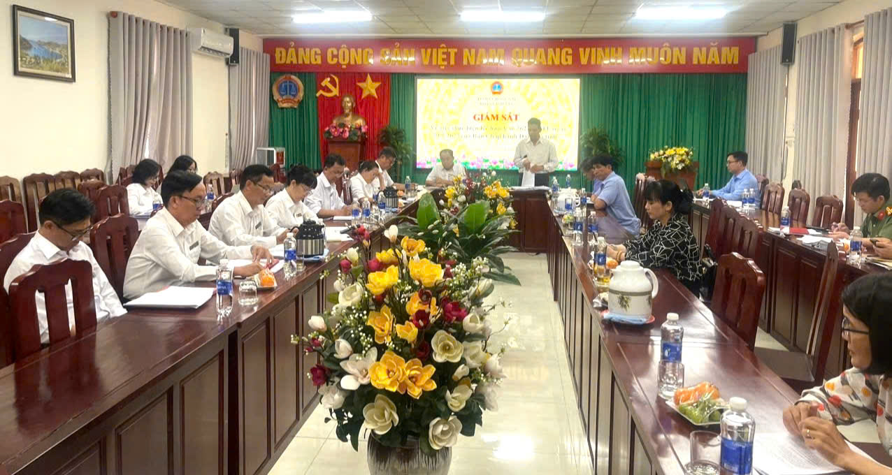 Triển khai quyết định giám sát của ban thường vụ tỉnh ủy đối với Đảng ủy Tòa án nhân dân tỉnh