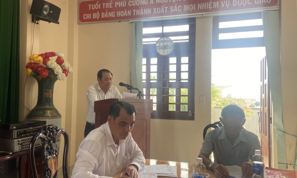 Đảng ủy Khối Doanh nghiệp tỉnh dự sinh hoạt Chi bộ th&amp;#225;ng 11/2023 tại C&amp;#244;ng ty TNHH Vận tải Đường bộ Ph&amp;#250; Cường A