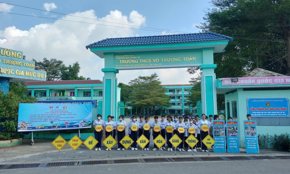 “Cổng trường an to&amp;#224;n giao th&amp;#244;ng (ATGT)” - M&amp;#244; h&amp;#236;nh nhỏ, &amp;#253; nghĩa lớn