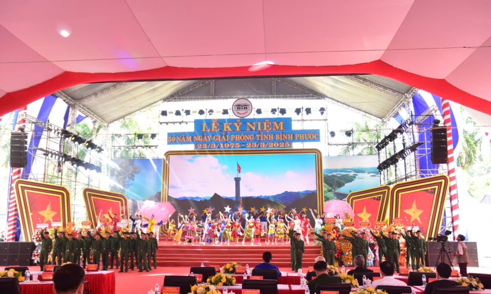 Đo&amp;#224;n đại biểu tỉnh Đồng Nai tham dự Lễ kỷ niệm 50 năm giải ph&amp;#243;ng tỉnh B&amp;#236;nh Phước