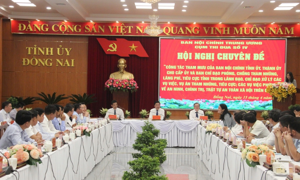 Hội nghị chuy&amp;#234;n đề năm 2025 của Ban Nội ch&amp;#237;nh Tỉnh ủy, Th&amp;#224;nh ủy Cụm thi đua số IV - Ban Nội ch&amp;#237;nh Trung ương