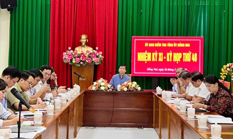 Th&amp;#244;ng b&amp;#225;o kết quả Kỳ họp thứ 48 của Ủy ban Kiểm tra Tỉnh ủy (kh&amp;#243;a XI)