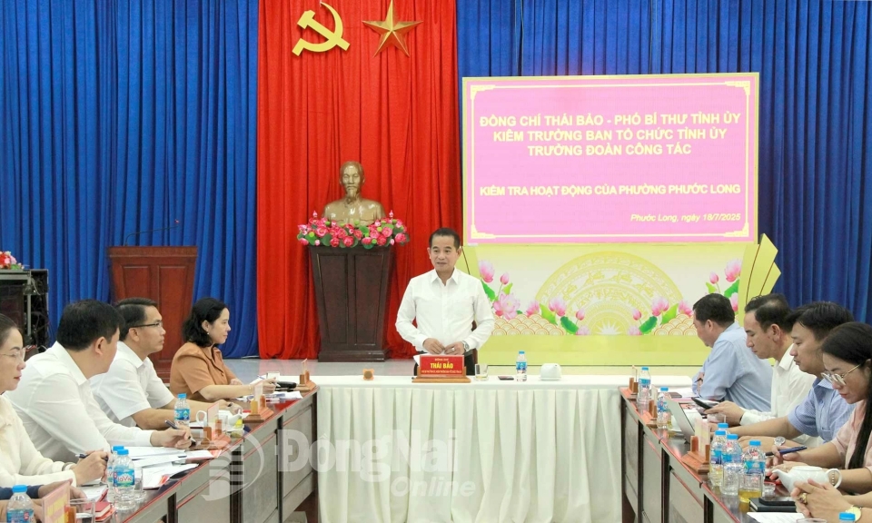 Ph&amp;#243; B&amp;#237; thư Tỉnh ủy Th&amp;#225;i Bảo l&amp;#224;m việc với 2 phường Phước Long v&amp;#224; Phước B&amp;#236;nh