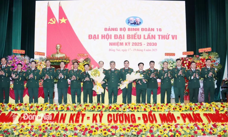 Đại hội Đại biểu Đảng bộ Binh đoàn 16 thành công tốt đẹp