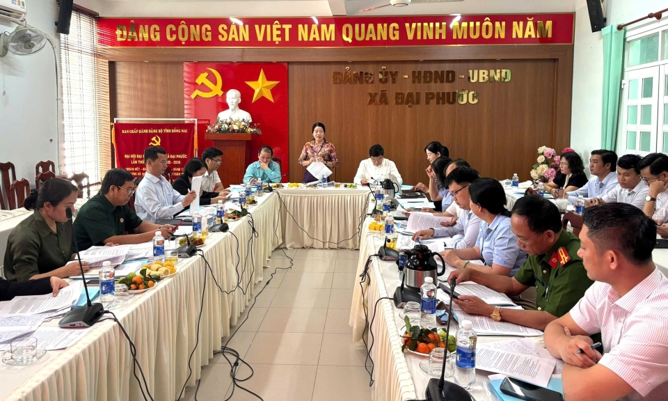 Ủy ban Mặt trận Tổ quốc Việt Nam tỉnh kiểm tra, gi&amp;#225;m s&amp;#225;t c&amp;#244;ng t&amp;#225;c chuẩn bị bầu cử tại x&amp;#227; Đại Phước