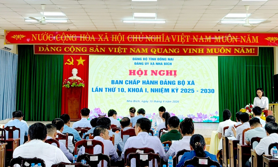 Đảng ủy x&amp;#227; Nha B&amp;#237;ch tổ chức Hội nghị Ban chấp h&amp;#224;nh lần thứ 10, kh&amp;#243;a I, nhiệm kỳ 2025–2030