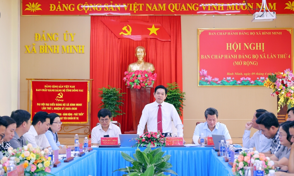 Hội nghị Ban chấp h&amp;#224;nh Đảng bộ x&amp;#227; B&amp;#236;nh Minh lần thứ 4 (mở rộng)